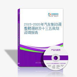 2016-2021年中國(guó)汽車制動(dòng)調(diào)整臂行業(yè)市場(chǎng)調(diào)查與投資前景研究報(bào)告